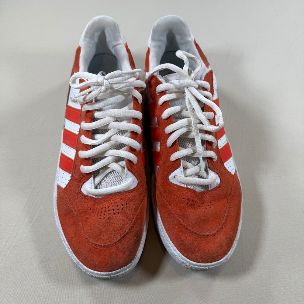 Adidas Tyshawn Orange White Suede Skate Shoes Mens Size 12 GY3955 Low Top